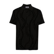 Zwarte T-shirts en Polos ***cv Versace Jeans Couture , Black , Heren