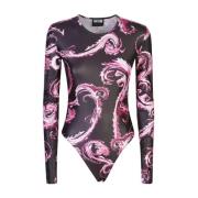 Zwarte top met ***cv Versace Jeans Couture , Multicolor , Dames