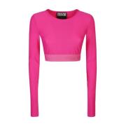 Fuchsia T-shirts en Polos Versace Jeans Couture , Pink , Dames