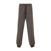 Chevron-Knit Broek met Geborduurd Logo Lanvin , Brown , Heren