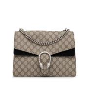 Pre-owned Canvas handbags Gucci Vintage , Beige , Dames