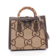 Pre-owned Leather gucci-bags Gucci Vintage , Beige , Dames