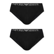 Twee-Pack Onderbroeken Emporio Armani , Black , Heren