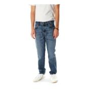 Tapered Mid Waist Jeans Edwin , Blue , Heren