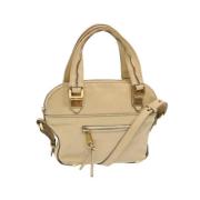 Pre-owned Leather handbags Chloé Pre-owned , Beige , Dames