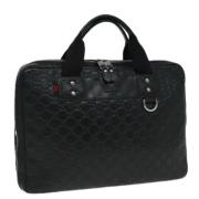 Pre-owned Leather gucci-bags Gucci Vintage , Black , Dames