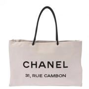 Pre-owned Fabric chanel-bags Chanel Vintage , White , Dames