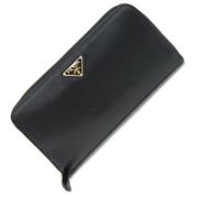 Pre-owned Leather wallets Prada Vintage , Black , Dames