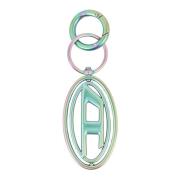 Iridescent Zink Sleutelhanger met Beweegbaar Logo Diesel , Green , Uni...