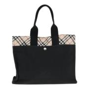 Pre-owned Canvas handbags Burberry Vintage , Black , Dames