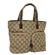 Pre-owned Canvas gucci-bags Gucci Vintage , Yellow , Dames