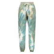 Tie-Dye Katoenen Track-Pants John Elliott , Green , Heren