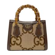 Pre-owned Canvas gucci-bags Gucci Vintage , Brown , Dames