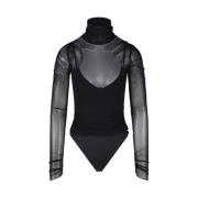 Zwarte Velora L/S Bodysuit Simkhai , Black , Dames