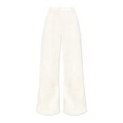 Wijde broek Moncler , Beige , Dames