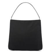 Pre-owned Leather handbags Prada Vintage , Black , Dames