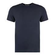 Katoenen Crew-Neck T-Shirt Comme des Garçons , Blue , Heren