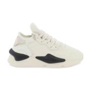 Tweekleurige Kaiwa sneakers met leren details Y-3 , White , Heren