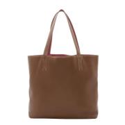 Pre-owned Leather totes Hermès Vintage , Brown , Dames