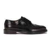 Zwarte brogues op een leren zool Kazar , Black , Heren