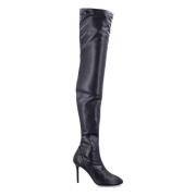 Zwarte gesloten teen stilettohak laarzen Courrèges , Black , Dames