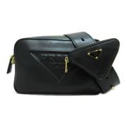 Pre-owned Leather prada-bags Prada Vintage , Black , Dames