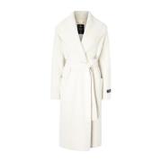 Gebreide Lattice Jas Elisabetta Franchi , White , Dames