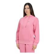 Roze Hoodie Sweater Chic Style Lacoste , Pink , Dames