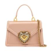 Kleine Devotion Zijden Mini Tas Dolce & Gabbana , Pink , Dames