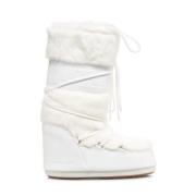 Witte enkellaarsjes voor vrouwen Moon Boot , White , Dames