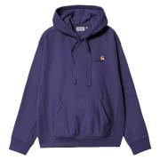 Amerikaans Script Hoodie Carhartt Wip , Purple , Heren