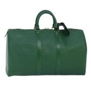 Pre-owned Leather louis-vuitton-bags Louis Vuitton Vintage , Green , D...