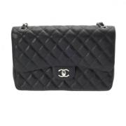 Pre-owned Leather chanel-bags Chanel Vintage , Black , Dames