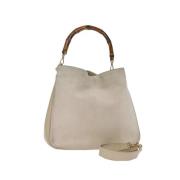 Pre-owned Suede gucci-bags Gucci Vintage , Beige , Dames