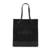 Nylon en Leren Schoudertas Bally , Black , Dames