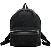 Pre-owned Canvas backpacks Yves Saint Laurent Vintage , Black , Dames