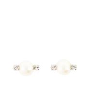 Kristal Parel Oorbellen - Wit Metaal Simone Rocha , White , Dames