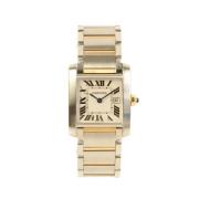 Pre-owned Stainless Steel watches Cartier Vintage , Yellow , Dames