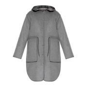 Tweelaagse jas Moncler , Gray , Dames