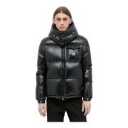 Gewatteerde korte donsjas met capuchon Moncler , Black , Heren