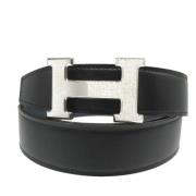 Pre-owned Leather belts Hermès Vintage , Black , Dames