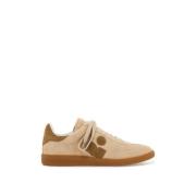 Sneakers van suèdeleer met monogram Isabel Marant , Beige , Heren