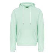 Geribbelde Hooded Sweatshirt Katoenmix John Elliott , Green , Heren