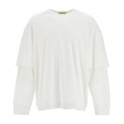 Dubbele Mouw T-shirt met Tas Darkpark , White , Heren