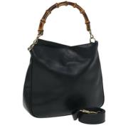 Pre-owned Leather gucci-bags Gucci Vintage , Black , Dames