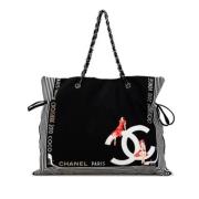 Pre-owned Canvas chanel-bags Chanel Vintage , Black , Dames