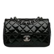 Pre-owned Leather chanel-bags Chanel Vintage , Black , Dames