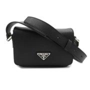 Pre-owned Leather prada-bags Prada Vintage , Black , Dames