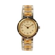 Pre-owned Metal watches Hermès Vintage , Yellow , Dames