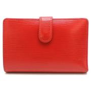 Pre-owned Leather wallets Louis Vuitton Vintage , Red , Dames